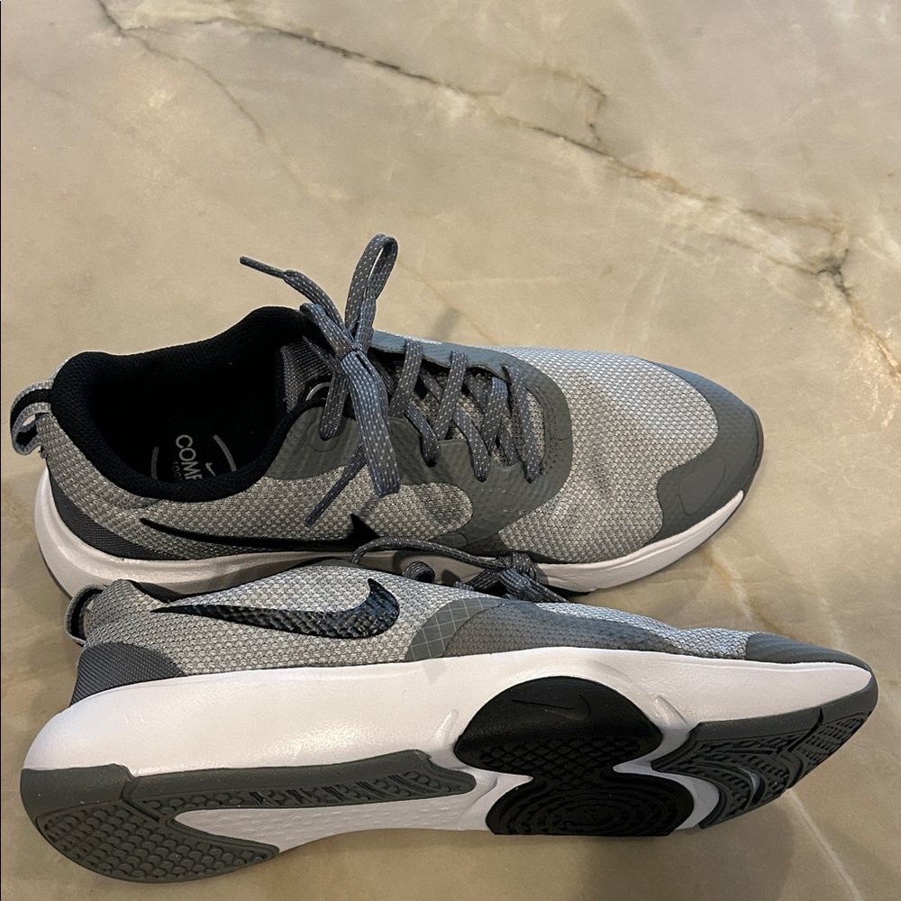 Nike Gray and Black Athletic Shoes